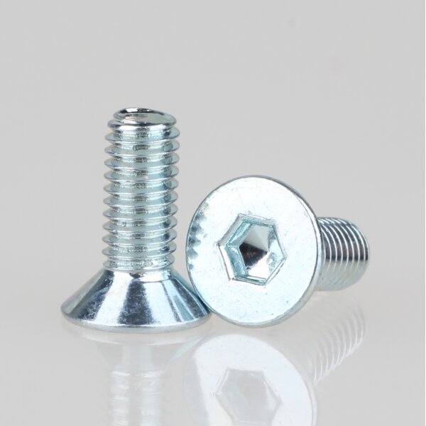 M3 Senkschraube 8mm Metall verzinkt mit Innensechskant DIN 7991 (10 Stück)