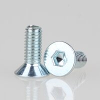 M3 Senkschraube 8mm Metall verzinkt mit Innensechskant...