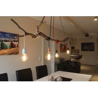Textilkabel Pendelleitung beige mit E27 Fassung Metall...