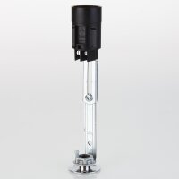 E14 Kunststoff Fassung 100-120mm schwarz mit...