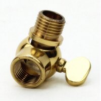 Lampen Kippgelenk 16x27 mm, Messing poliert, M10x1...