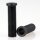 M10x1 Trompetennippel 12x37,5 mm, 35 mm lang, Rundbund, Kunststoff schwarz, ohne Verdrehschutz