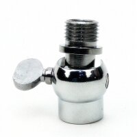 Lampen Kippgelenk 16x27 mm, verchromt, M10 Innengewinde auf M10 Außengewinde