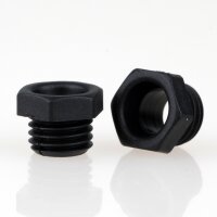 M8x1 Trompetennippel 10x8,5 mm, 6-kant, Kunststoff...