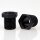 M10x1 Trompetennippel 12x13 mm, 10 mm lang, 6-kant, Kunststoff schwarz, ohne Verdrehschutz