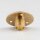 M10x1 Wandnippel / Scheiben-Nippel mit Aufbauscheibe, Messing poliert, 26x10 mm, Gewindehöhe 8,5 mm