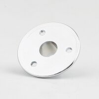 M10x1 Wandnippel / Scheiben-Nippel mit Aufbauscheibe, Metall verchromt, 26x10 mm, Gewindehöhe 8,5 mm