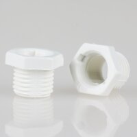 M10x1 Trompetennippel 12x10 mm, 6-kant, 7 mm lang,...