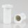 M10x1 Trompetennippel 12x23 mm, 6-kant, 20 mm lang, Kunststoff weiß, mit Verdrehschutz