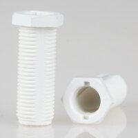 M10x1 Trompetennippel 12x28 mm, 6-kant, 25 mm lang,...
