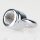 Ringnippel verchromt M10x1 Durchgangsgewinde – Druckguss, schwere Ausführung, Ø 22 mm