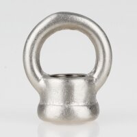 Ringnippel Messing nickel-matt M10x1 Durchgangsgewinde...