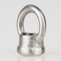 Ringnippel Messing nickel-matt M10x1 Durchgangsgewinde...
