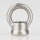 Ringnippel Messing nickel-matt M10x1 Durchgangsgewinde – Edelstahloptik, schwere Ausführung, Ø 22 mm