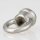 Ringnippel Messing nickel-matt M10x1 Durchgangsgewinde – Edelstahloptik, schwere Ausführung, Ø 22 mm
