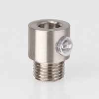 M10x1 Klemmnippel Zugentlastung aus Metall Edelstahloptik...