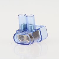 Twin-Lüsterklemme transparent 2-polig bis 16mm²...