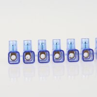 Lüsterklemme transparent 10-polig bis 1,5mm² – einseitig geschlossen