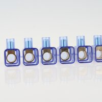 Lüsterklemme transparent 10-polig bis 10mm² – einseitig geschlossen