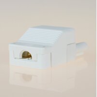 Schnellmontage-Steckverbinder Steckerteil – 230V/16A – weiß, Thermoplast, für Leuchtenverdrahtung
