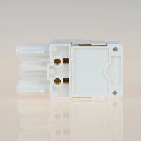 Schnellmontage-Steckverbinder Steckerteil – 230V/16A – weiß, Thermoplast, für Leuchtenverdrahtung