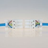 Schnellmontage-Steckverbinder Steckerteil – 230V/16A – weiß, Thermoplast, für Leuchtenverdrahtung