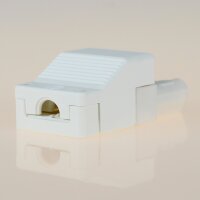 Schnellmontage-Steckverbinder Buchsenteil – 230V/16A – weiß, Thermoplast, für Leuchtenverdrahtung