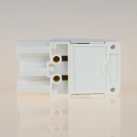 Schnellmontage-Steckverbinder Buchsenteil – 230V/16A – weiß, Thermoplast, für Leuchtenverdrahtung
