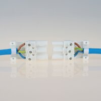 Schnellmontage-Steckverbinder Buchsenteil – 230V/16A – weiß, Thermoplast, für Leuchtenverdrahtung