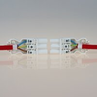 Schnellmontage-Steckverbinder Steckerteil – 230V/16A – weiß, Thermoplast, für individuelle Verbindungsleitungen