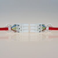 Schnellmontage-Steckverbinder Buchsenteil – 230V/16A – weiß, Thermoplast, für individuelle Verbindungsleitungen