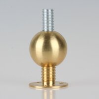Messing Reduzier-Kugel Ø 25 mm – M10x1 auf M8x1 Innengewinde, für Lampenbau, Leuchtenindustrie und dekorative Anwendungen