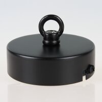 Lampen Baldachin 80 × 25 mm Metall schwarz mit...