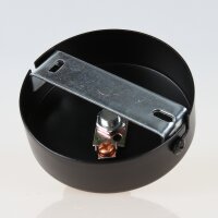 Lampen Baldachin 80 × 25 mm Metall schwarz mit...