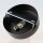 Lampen Baldachin 80 × 25 mm Metall schwarz mit Ringnippel 30 mm – für Kettenaufhängung