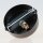 Lampen Baldachin 80 × 25 mm Metall schwarz mit Zahn-Ringnippel 42 mm – für Kettenaufhängung