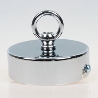 Lampen Baldachin 80 × 25 mm Metall verchromt mit...