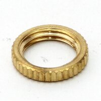 M10x1 Rändelmutter | Kordelmutter 13x2,5mm | Messing...