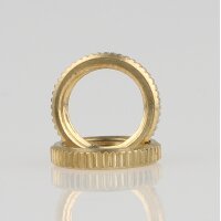 M10x1 Rändelmutter | Kordelmutter 13x2,5mm | Messing...