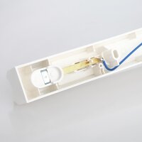 S14s Doppel-Sockel-Fassung für Linestra-Linienlampen 230V/60W, L50 cm, Kunststoff weiß – RZB
