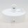 2-Loch Lampen Baldachin 80 × 25 mm Metall weiß mit Ringnippel 22 mm – für Kettenaufhängung