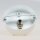 2-Loch Lampen Baldachin 80 × 25 mm Metall weiß mit Ringnippel 22 mm – für Kettenaufhängung