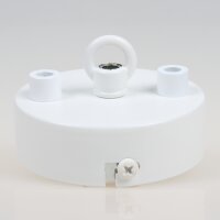 3-Loch Lampen Baldachin 80 × 25 mm Metall...