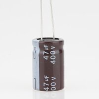 47uF 400V Elko Elektrolytkondensator Radial 105° 16x25mm
