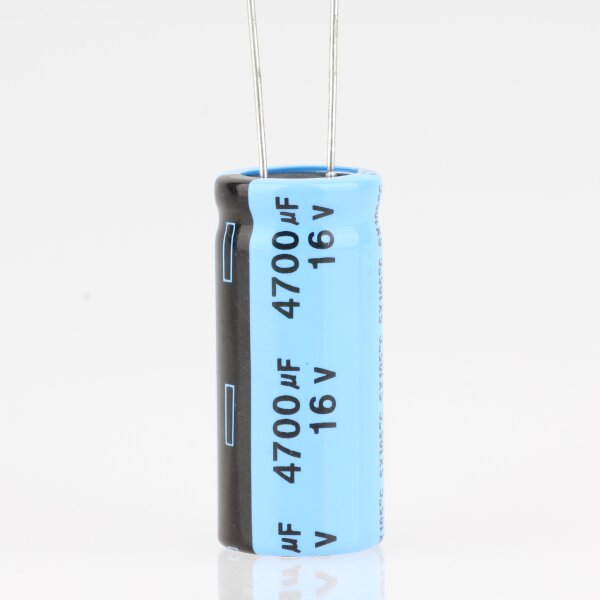 4700uF 16V Elko Elektrolytkondensator Radial 105° 16x36mm