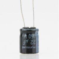 2,2uF 350V Elko Elektrolytkondensator Radial 105°...