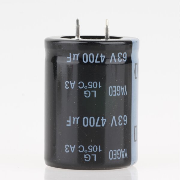 4700uF 63V Snap-In Elko Elektrolytkondensator Radial 105° 30x41mm