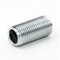M10x1 Lampen-Gewinderohr Metall verzinkt – 45 mm...