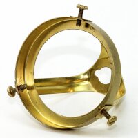 Lampenschirm Lampen Glashalter 62x57mm aus Messingblech roh für alle E14 und E27 Fassungen geeignet