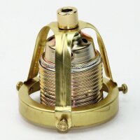 Lampenschirm Lampen Glashalter 62x57mm aus Messingblech roh für alle E14 und E27 Fassungen geeignet